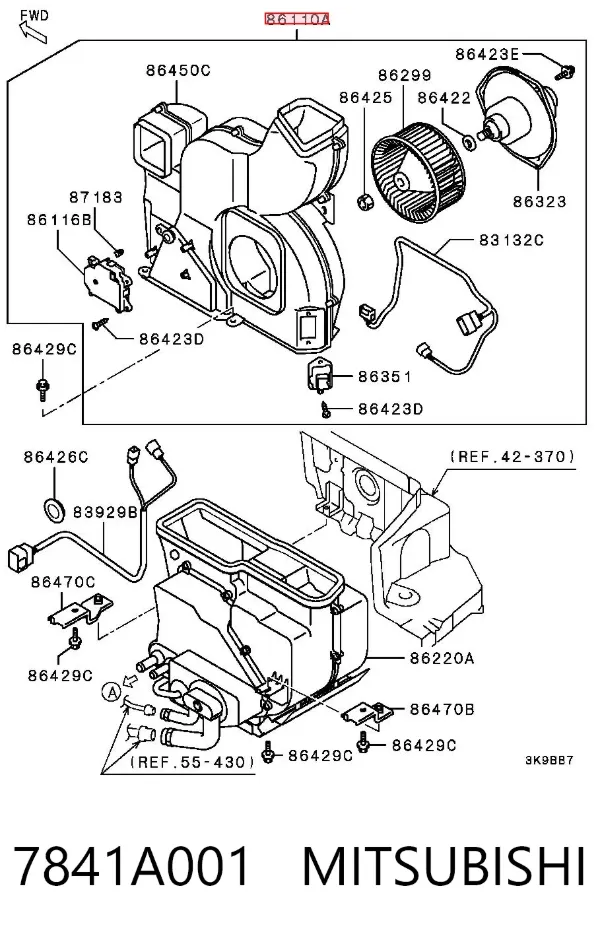  7841A001 Mitsubishi