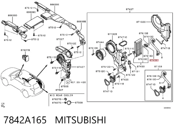 7842A165 Mitsubishi