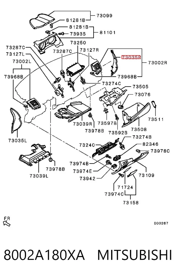  8002A180XA Mitsubishi