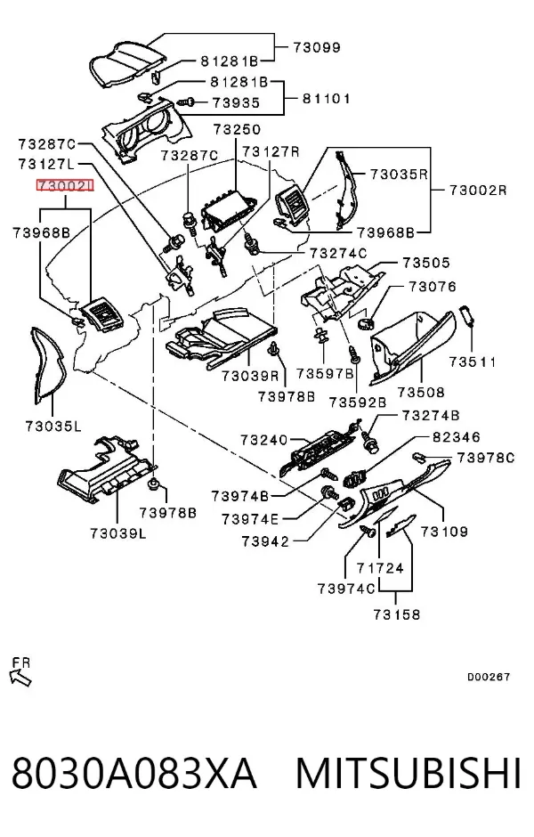  8030A083XA Mitsubishi
