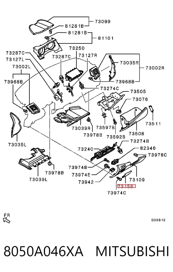  8050A046XA Mitsubishi