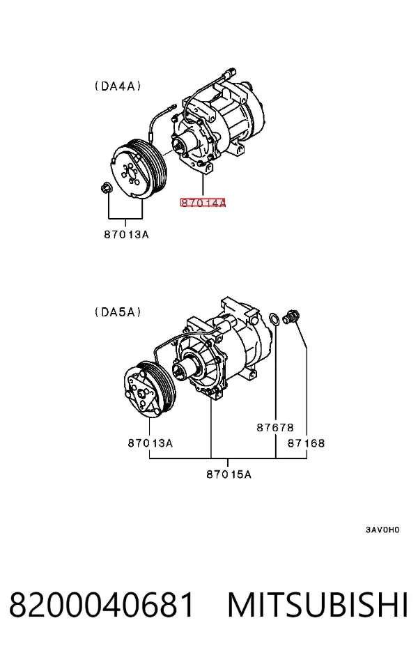 Компресор кондиціонера Mitsubishi Space Star DG0