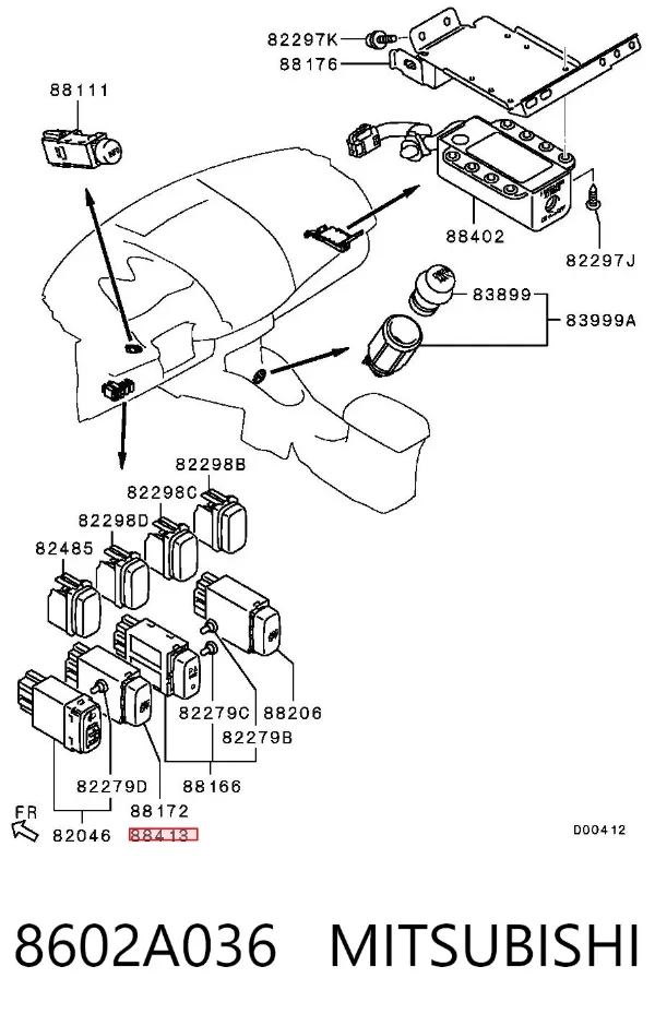  8602A036 Mitsubishi