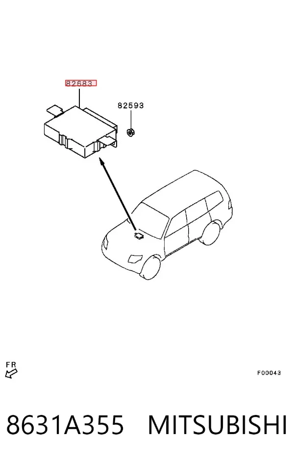  8631A355 Mitsubishi