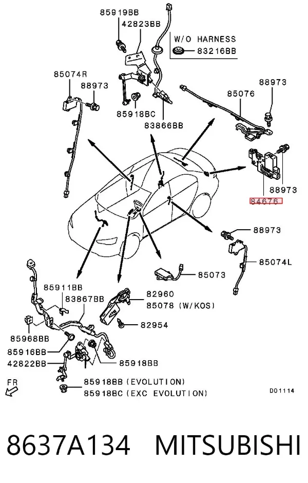  8637A134 Mitsubishi