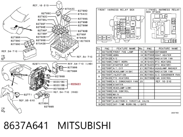  8637A641 Mitsubishi