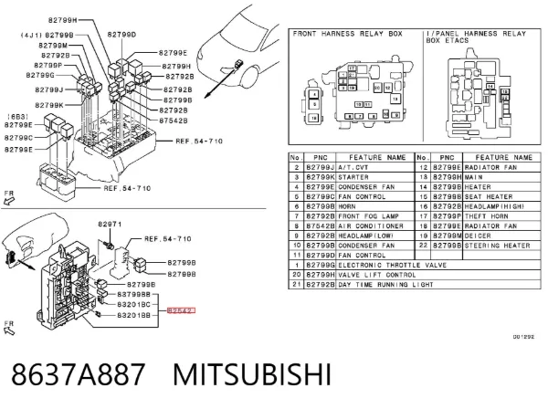  8637A887 Mitsubishi