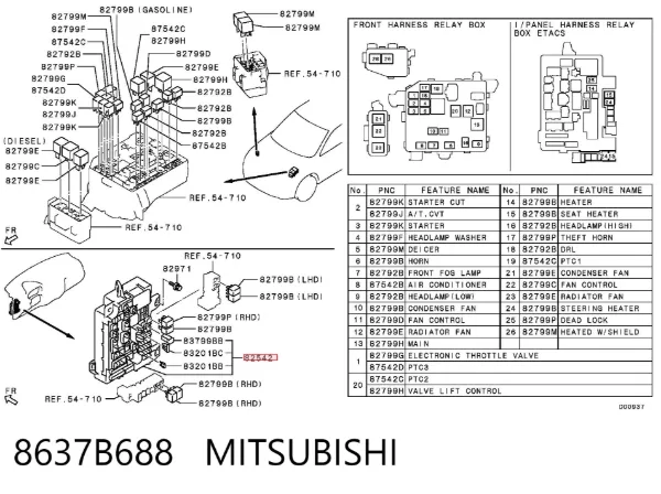  8637B688 Mitsubishi