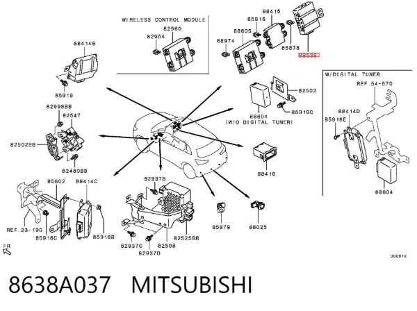  8638A037 Mitsubishi