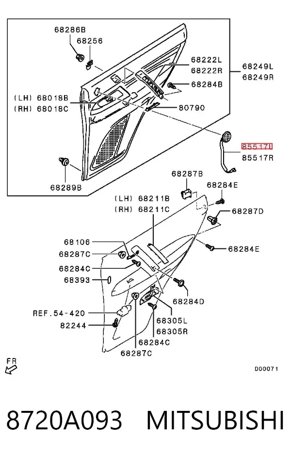  8720A093 Mitsubishi