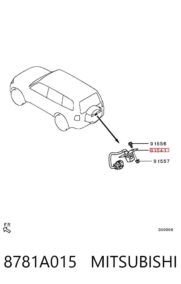 Камера системи забезпечення видимості 8781A015 Mitsubishi