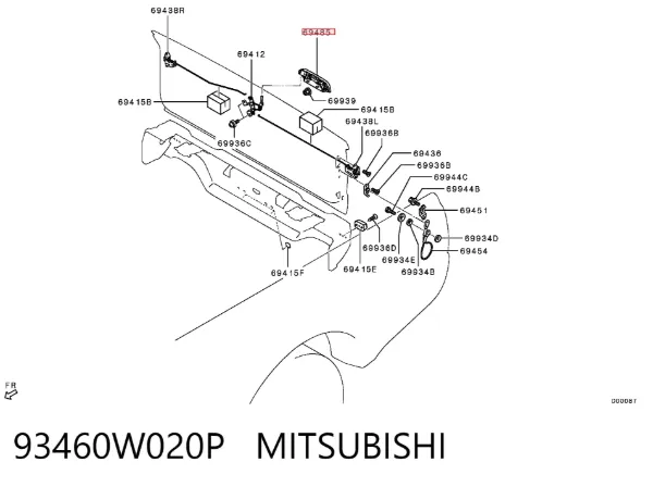  93460W020P Mitsubishi