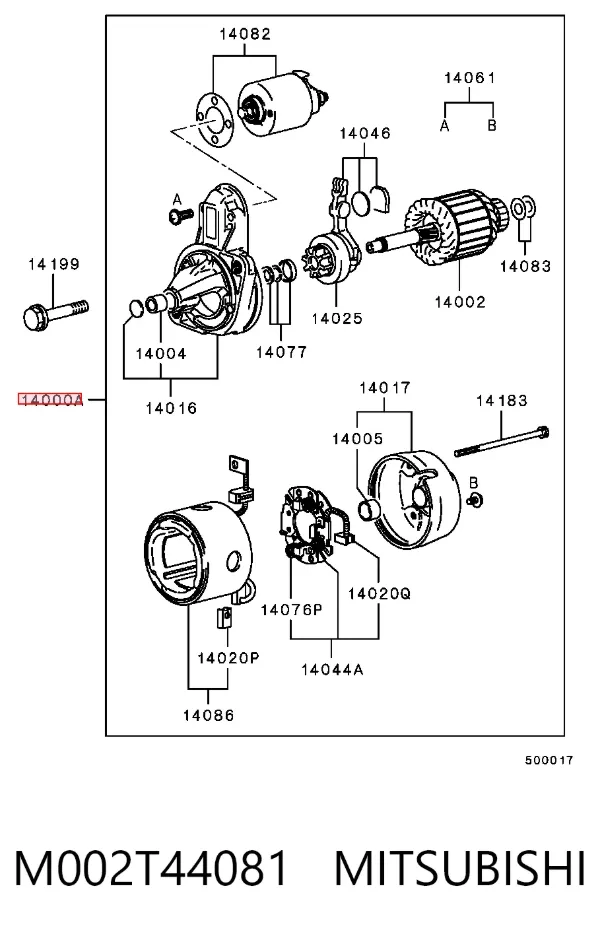 Стартер ACS104 Borg-Warner