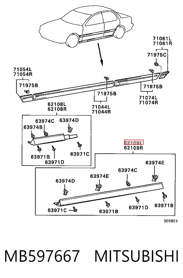  MB597667 Mitsubishi