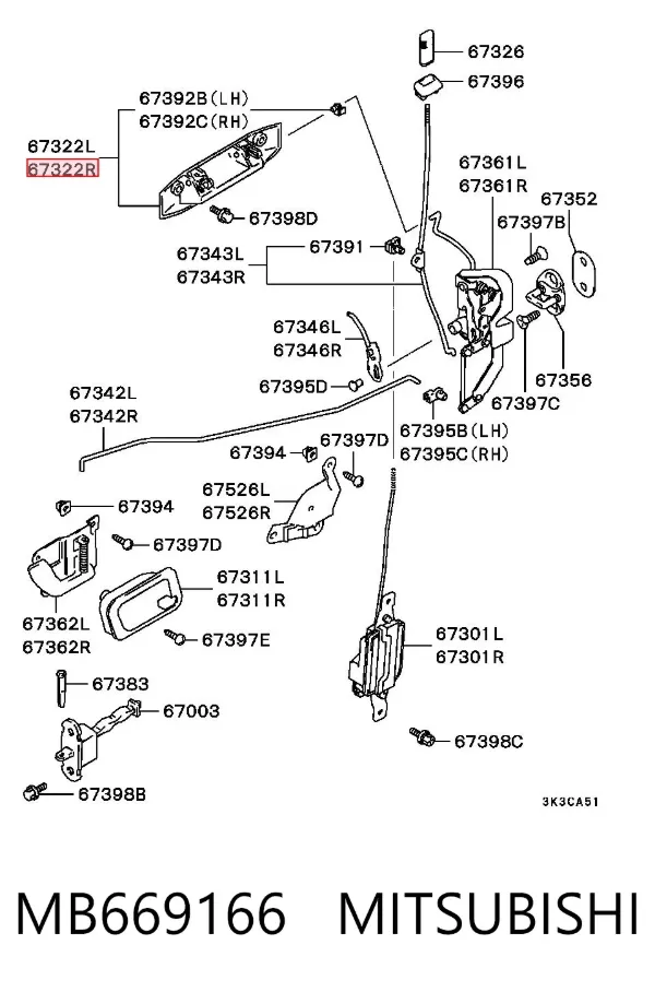  MB669166 Mitsubishi