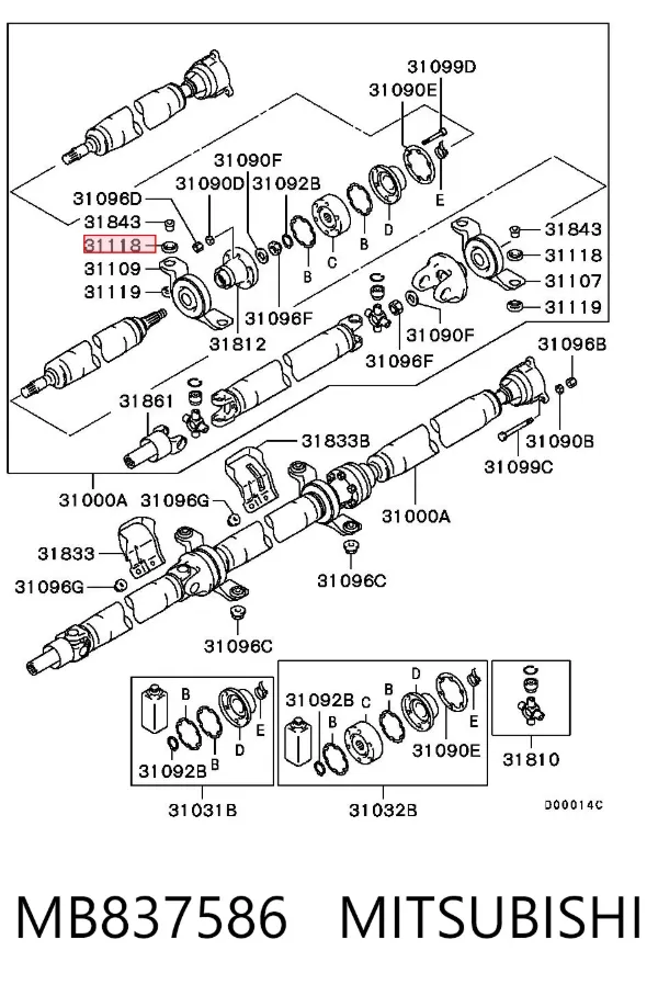  MB837586 Mitsubishi