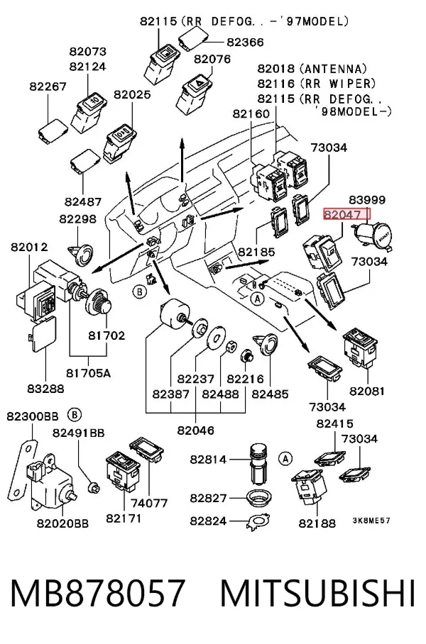  MB878057 Mitsubishi