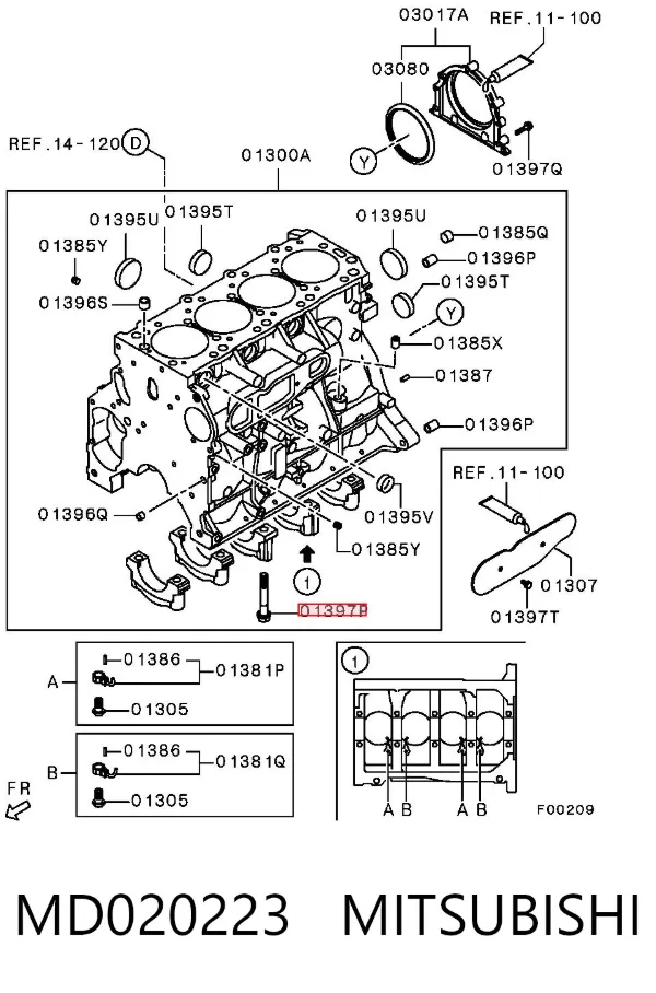  MD020223 Mitsubishi