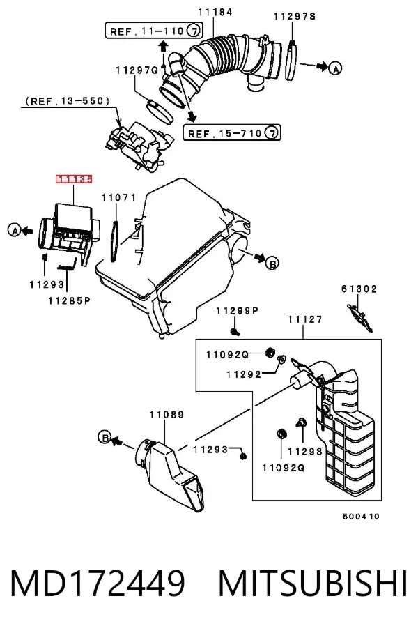ДМРВ MD172449 Mitsubishi