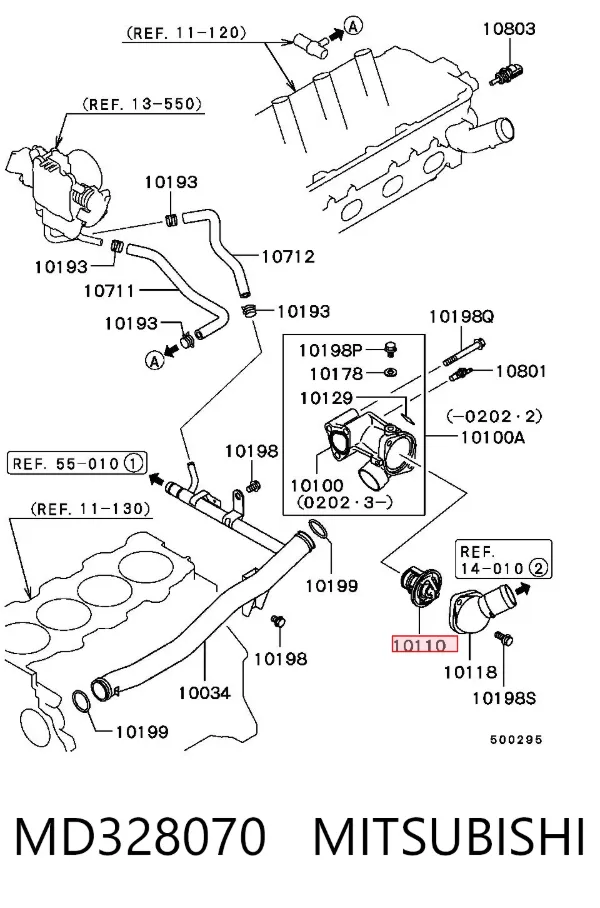 Термостат MD328070 Mitsubishi