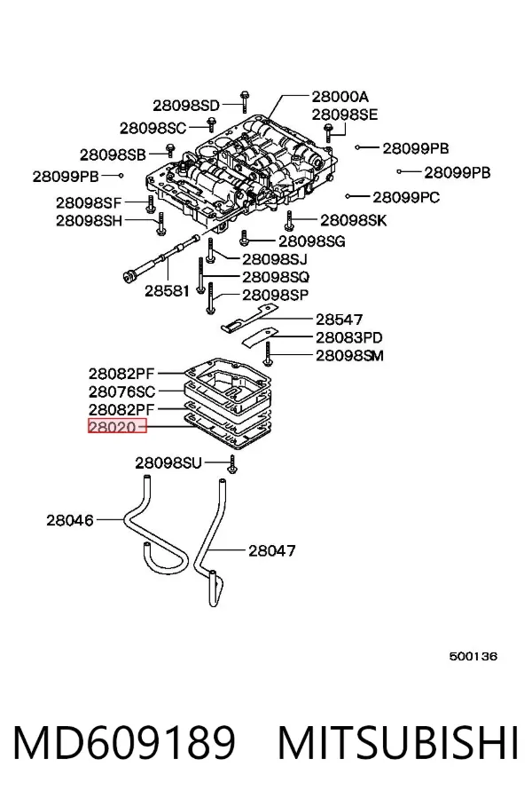 Фільтр АКПП MD609189 Mitsubishi