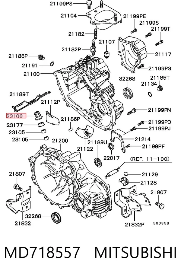 Пильник куліси перемикання передач MD718557 Mitsubishi