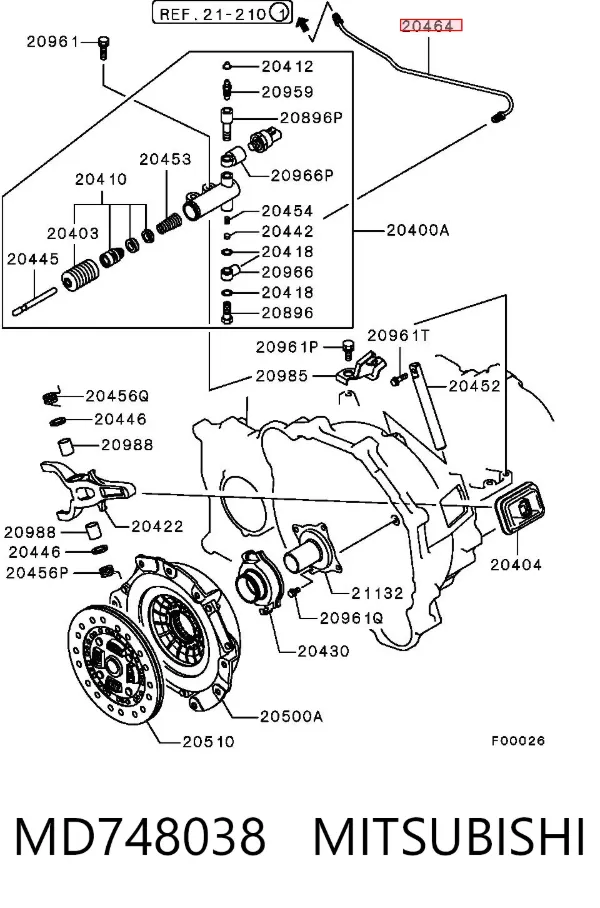  MD748038 Mitsubishi