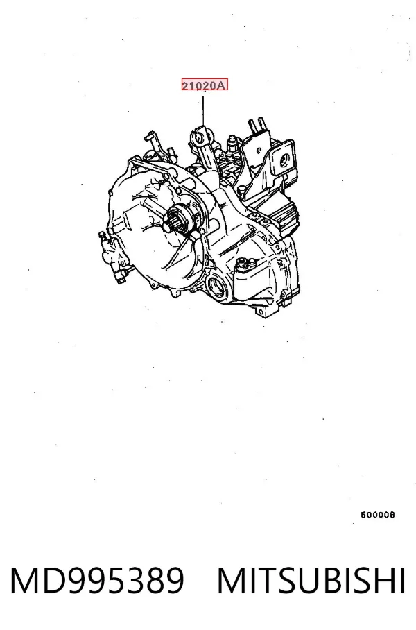 Коробка передач MD995389 Mitsubishi