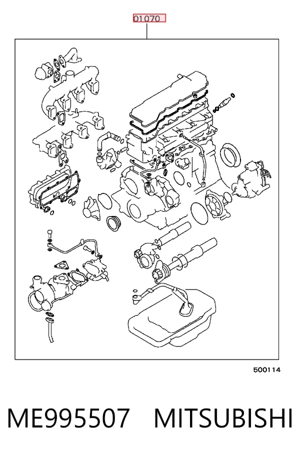 Комплект прокладок ME995507 Mitsubishi