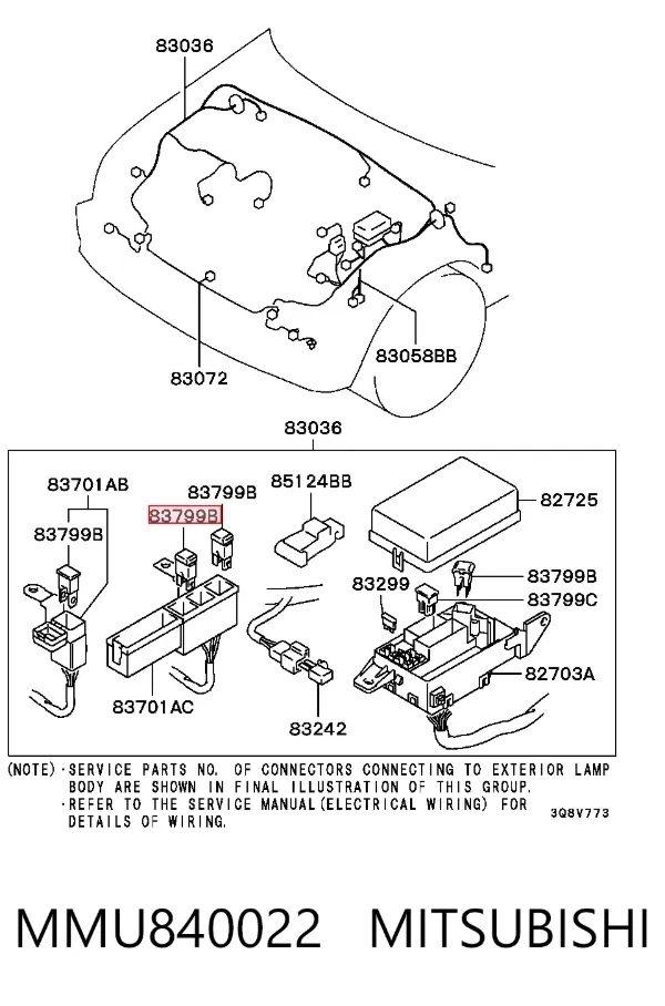 Запобіжник MMU840022 Mitsubishi