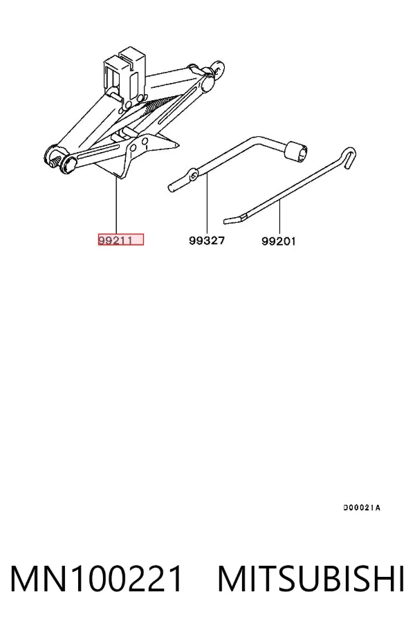 Домкрат MN100221 Mitsubishi