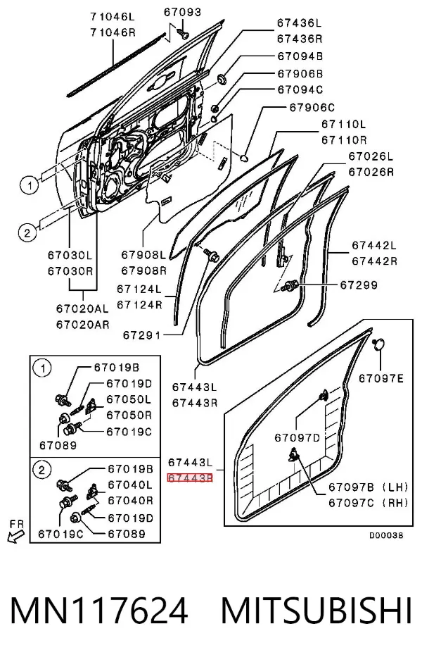  MN117624 Mitsubishi