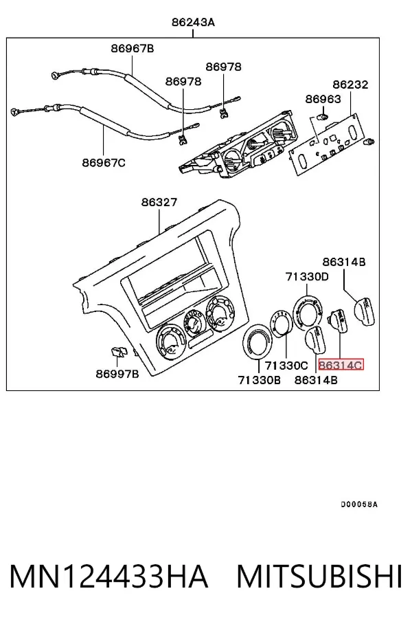  MN124433HA Mitsubishi