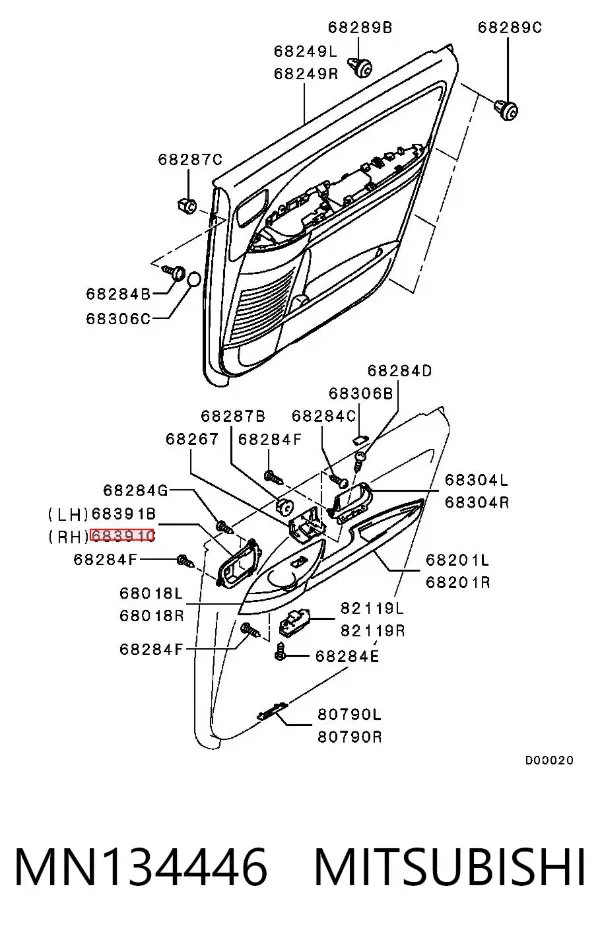  MN134446 Mitsubishi