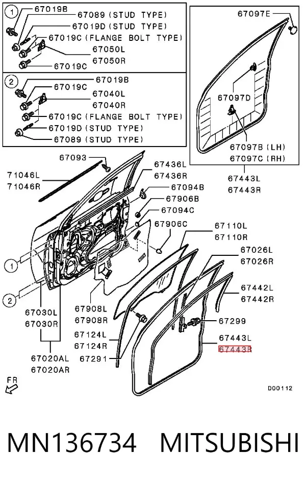  MN136734 Mitsubishi