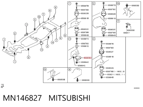  MN146827 Mitsubishi