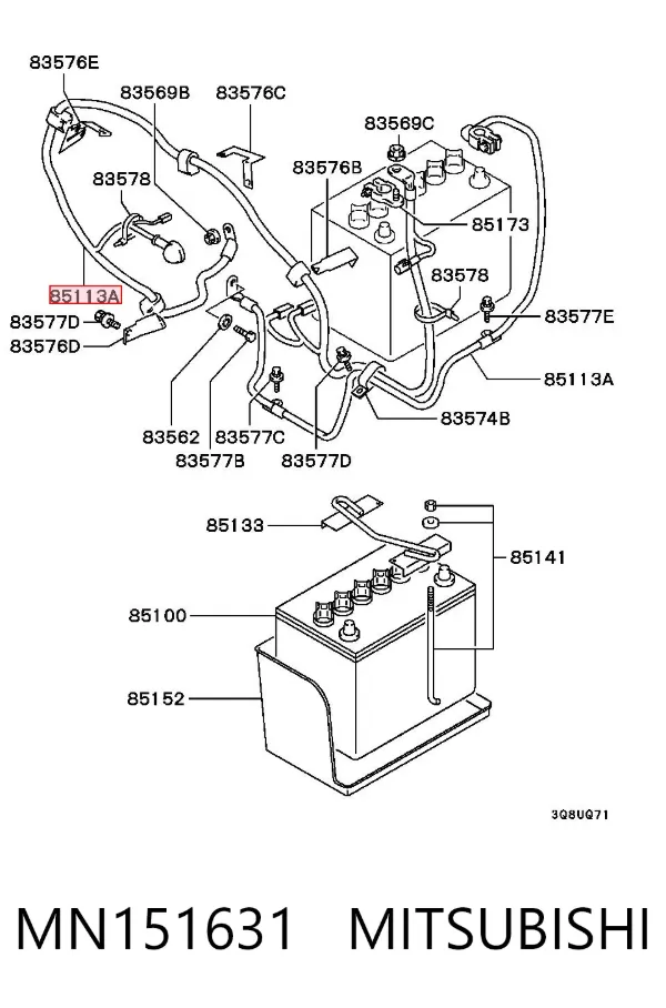  MN151631 Mitsubishi