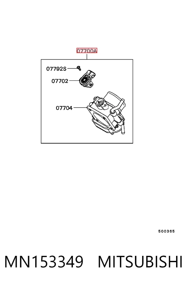 Дросільна заслінка MN153349 Mitsubishi