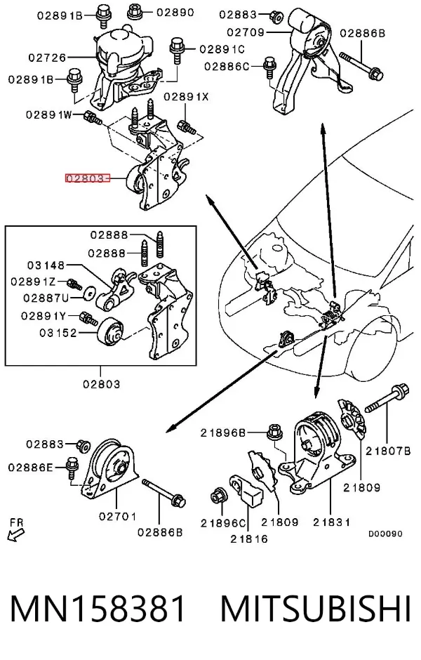  MN158381 Mitsubishi