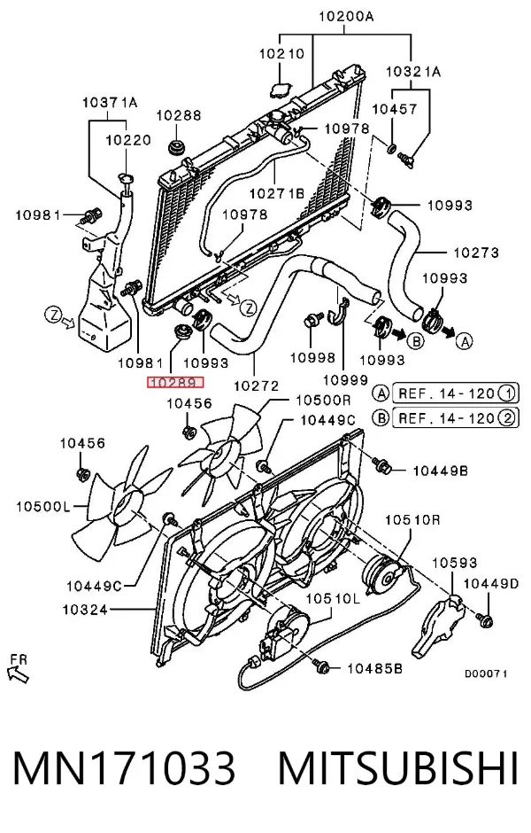  MN171033 Mitsubishi