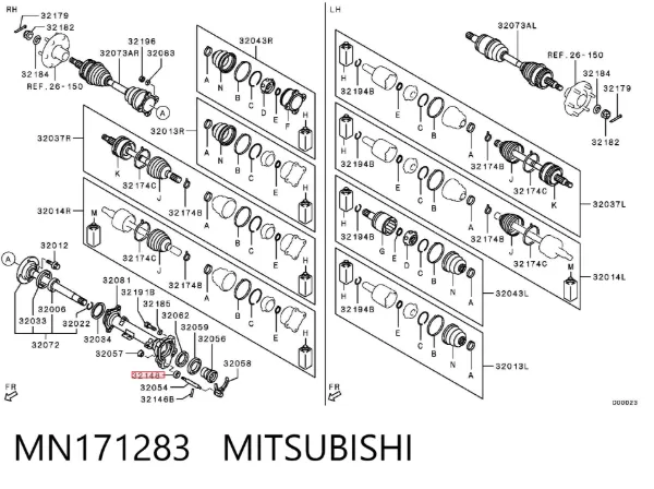  MN171283 Mitsubishi