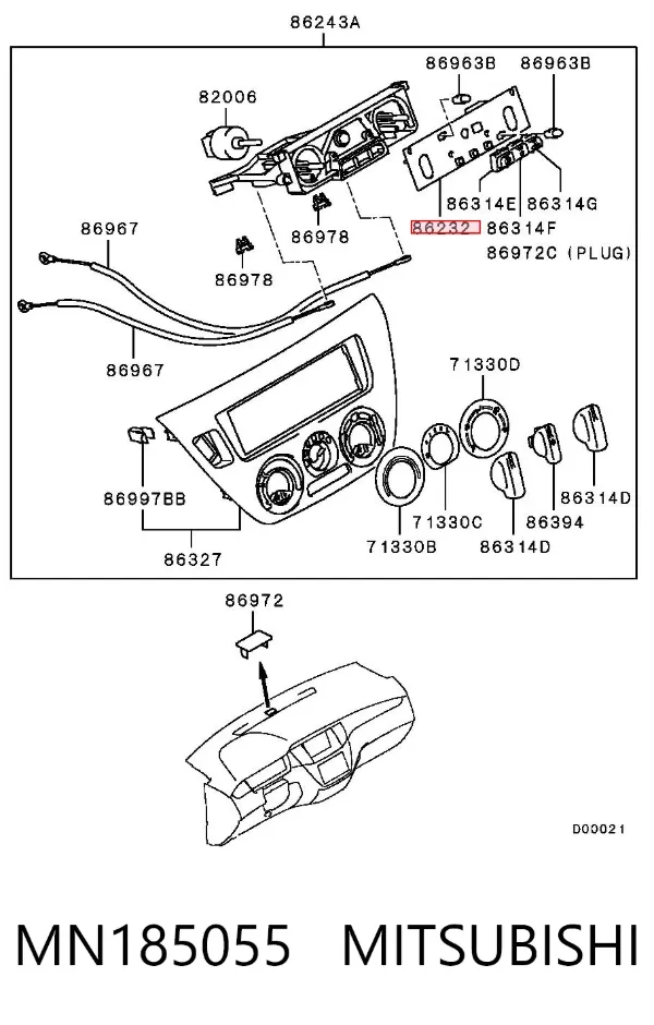  MN185055 Mitsubishi