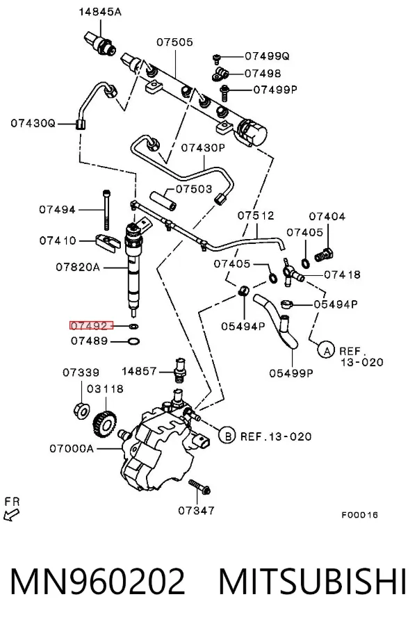 Кільце форсунки 8097986 Iveco