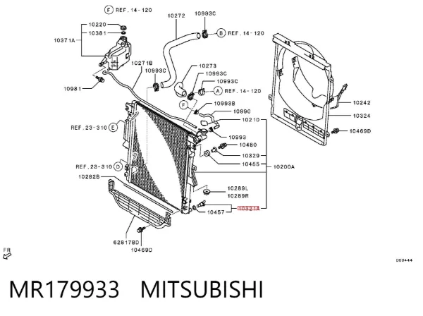Пробка піддона двигуна MR179933 Mitsubishi