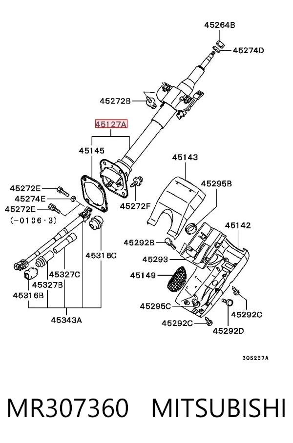 Рульова колонка MR307360 Mitsubishi