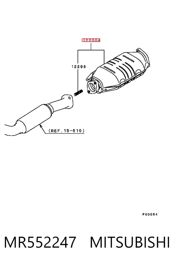 Каталізатор MR552247 Mitsubishi