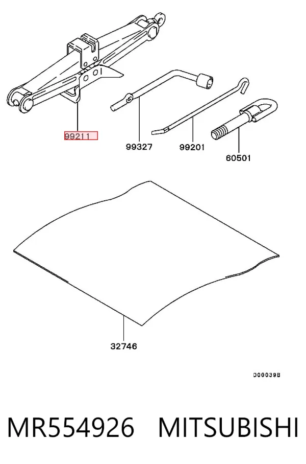 Домкрат MR554926 Mitsubishi