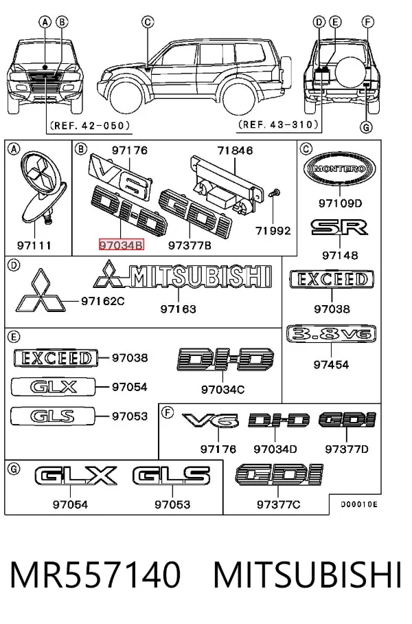  MR557140 Mitsubishi