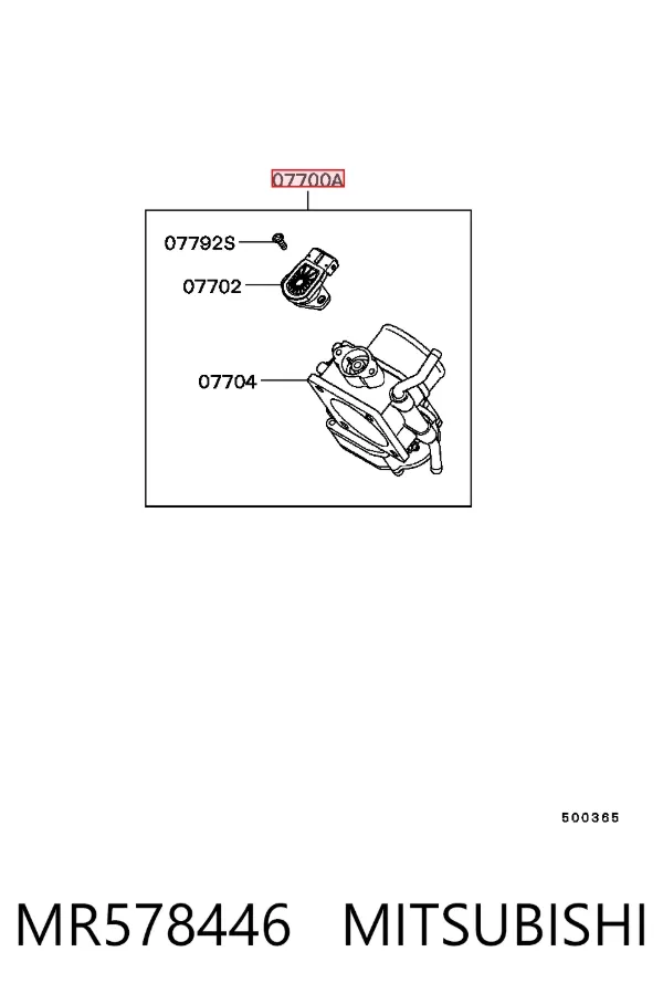 Дросільна заслінка MR578446 Mitsubishi