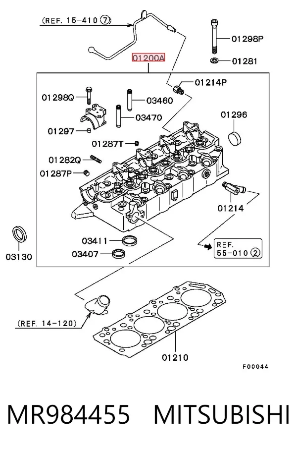 ГБЦ MR984455 Mitsubishi